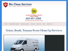 Tablet Screenshot of biocleanservices.com